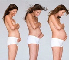 Когда начинает расти живот у беременных?