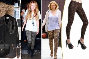 С чем носить леопардовые леггинсы?