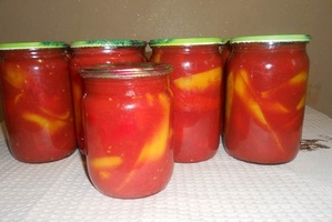 Болгарский перец в томатной заливке на зиму