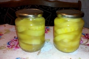 Ананасы из кабачков с ананасовым соком