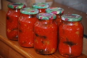 Баклажаны в томатной пасте на зиму