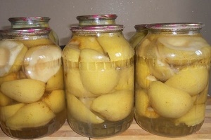 Консервированные груши с лимонной кислотой