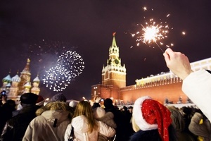 Праздничные гуляния на Новый год 2017 в Москве