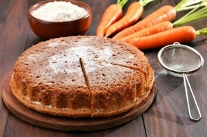 Постный морковный пирог