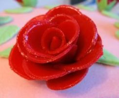 Как сделать розы из мастики?