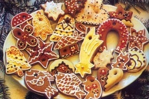 Новогоднее печенье на елку